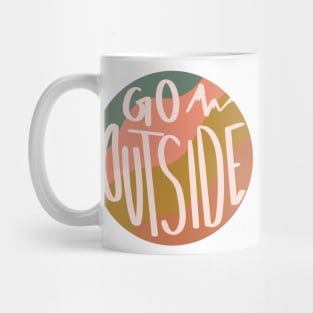 Go Outside lettering Mug